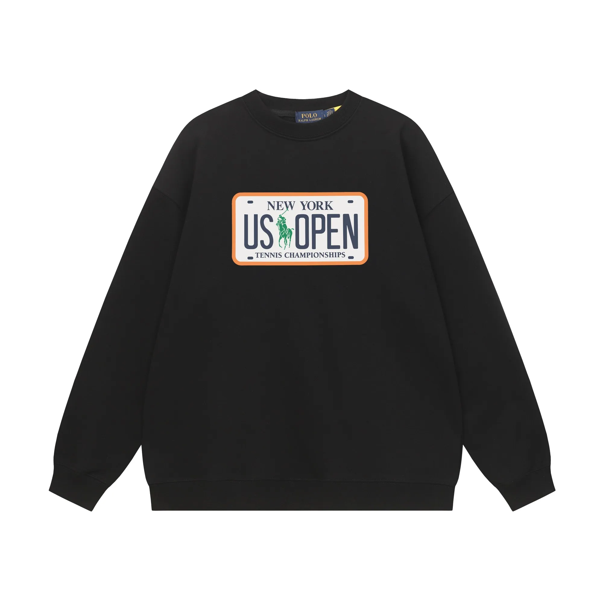 P200 Long-term stock] RalphLauren/Ralph Lauren 2025 autumn and winter new bear letter print 420g heavy large terry sweatshirt Ralph Lauren's age-reducing item, the coat fabric is made of 85% cotton ➕15% polyester, which not only retains the softness, comfort and breathability of cotton, but also adds the wear resistance and wrinkle resistance of polyester fiber, making the clothes more durable and easy to care for. Even in slightly cooler weather, you won't feel stuffy when wearing it. This kind of fabric has a natural crisp feel and is not easy to pill or deform. The bear on the chest is printed with English letters. It is full of color, full of three-dimensionality, and lifelike, adding a bit of liveliness and interest to the whole sweatshirt. There is no pressure to dress, regardless of age or gender. Complete accessories! Color: black, white, navy blue, light floral gray Size: M-L-XL-XXL
